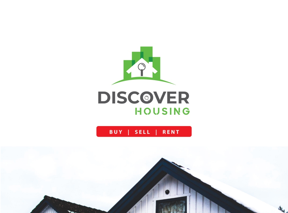 Logo designed for Discover Housing Real Estate agent based at Sakinaka Mumbai