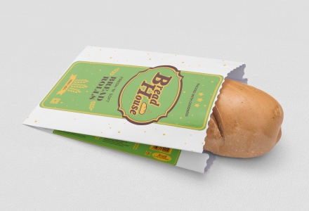 Packaging design for Bread Roll product of Bread House Bakery based at Sakinaka