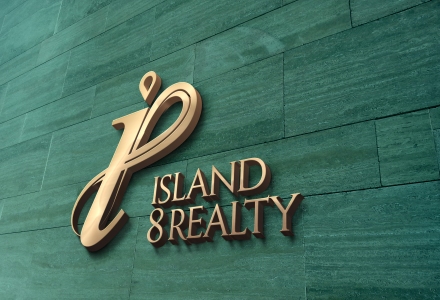 Logo designed for Island 8 Realty head quarter at Mumbai
